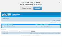 Tablet Screenshot of forum.kike.pl